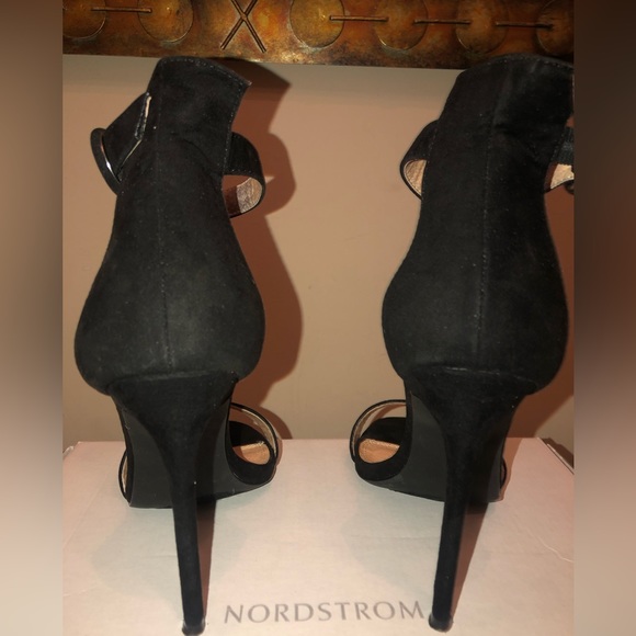 Nordstrom black suede heels with a dust cover for each shoe; sexy and classy - Picture 8 of 11